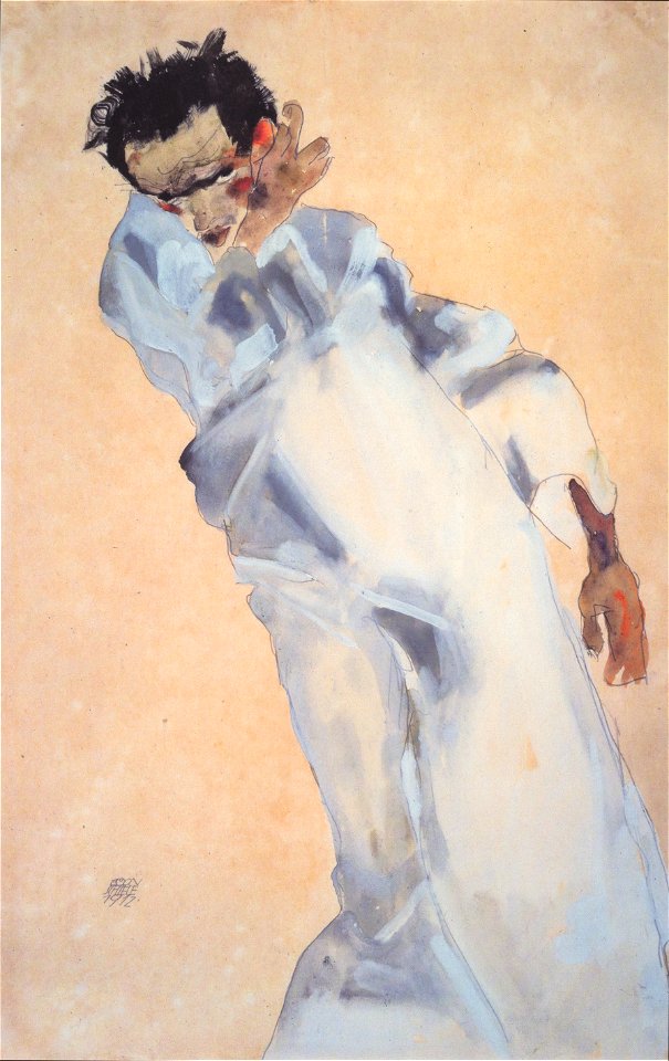 Egon Schiele - Selbstbildnis - 1912