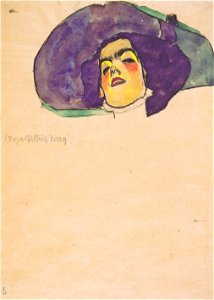 Egon Schiele - Bildnis Olga Gallus Prag - 1910