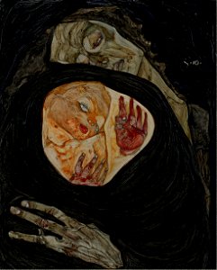 Egon Schiele - Dead Mother I - Google Art Project. Free illustration for personal and commercial use.