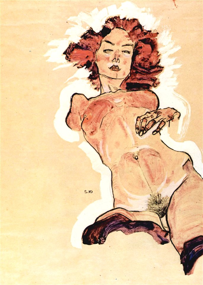 Egon Schiele - Female Nude
