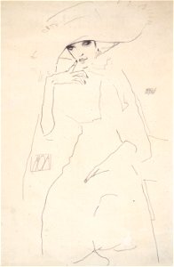 Egon Schiele - Bildnis der Tänzerin Moa - 1911