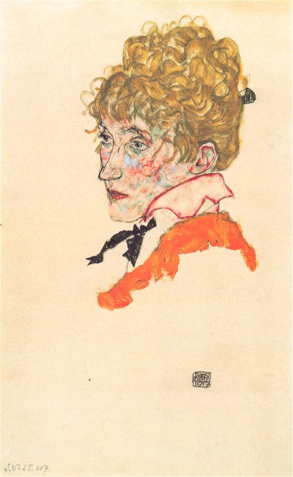 Egon Schiele - Bildnis Edith Schiele, 1917