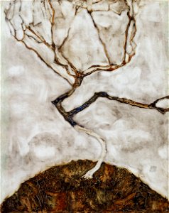 Egon Schiele - Small Tree in Late Autumn - Google Art Project