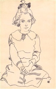 Egon Schiele - Bildnis Maria Steiner, 1918