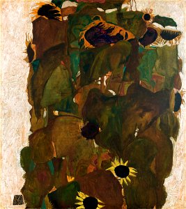 Egon Schiele - Sonnenblumen I - 2494 - Österreichische Galerie Belvedere