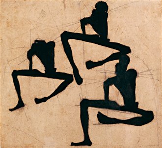 Egon Schiele - Composition with Three Male Nudes - Google Art Project. Free illustration for personal and commercial use.