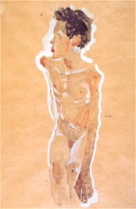 Egon Schiele - Knabenakt - 1910