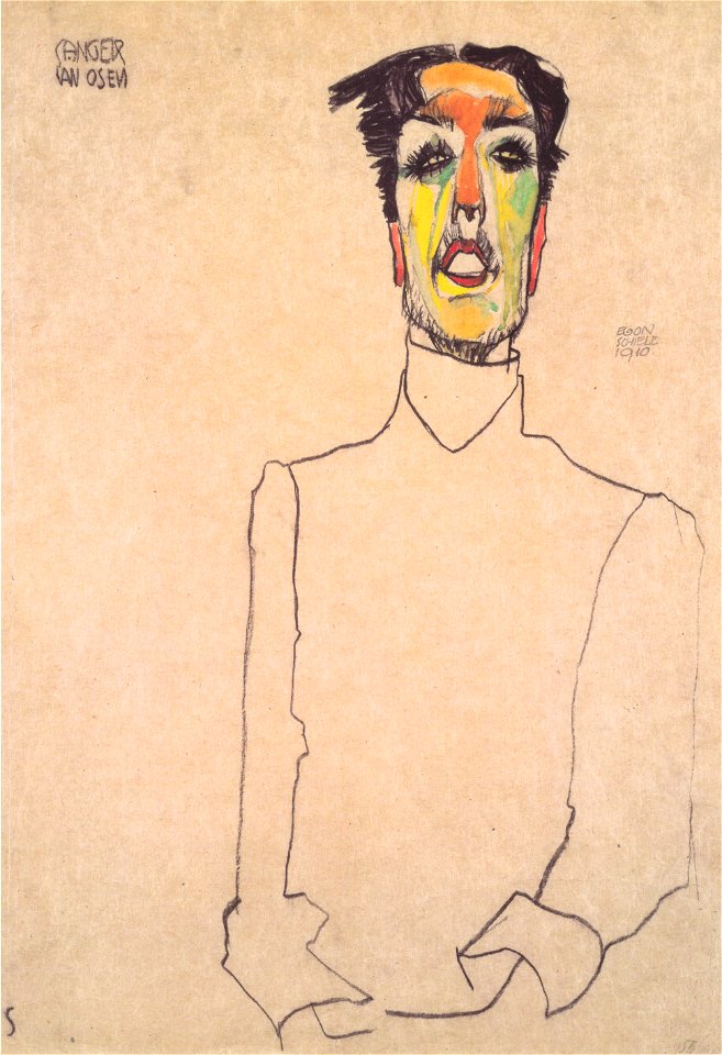 Egon Schiele - Sänger van Osen - 1910
