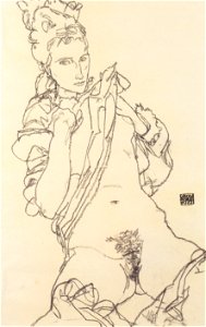 Egon Schiele - Weiblicher Akt - 1917