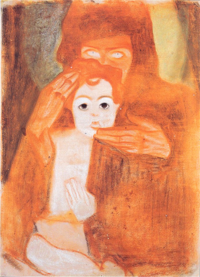 Egon Schiele - Madonna mit Kind - 1908