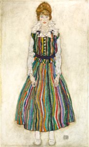 Egon Schiele - Portrait of Edith (the artist's wife) - Google Art Project