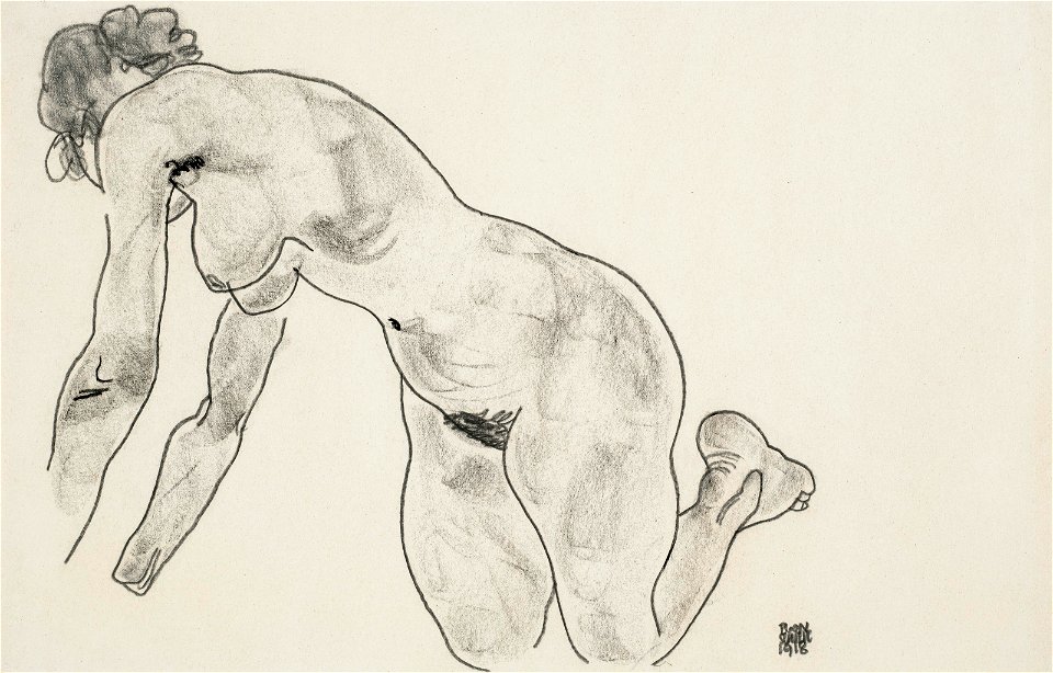 Egon schiele hockender weiblicher akt114704)