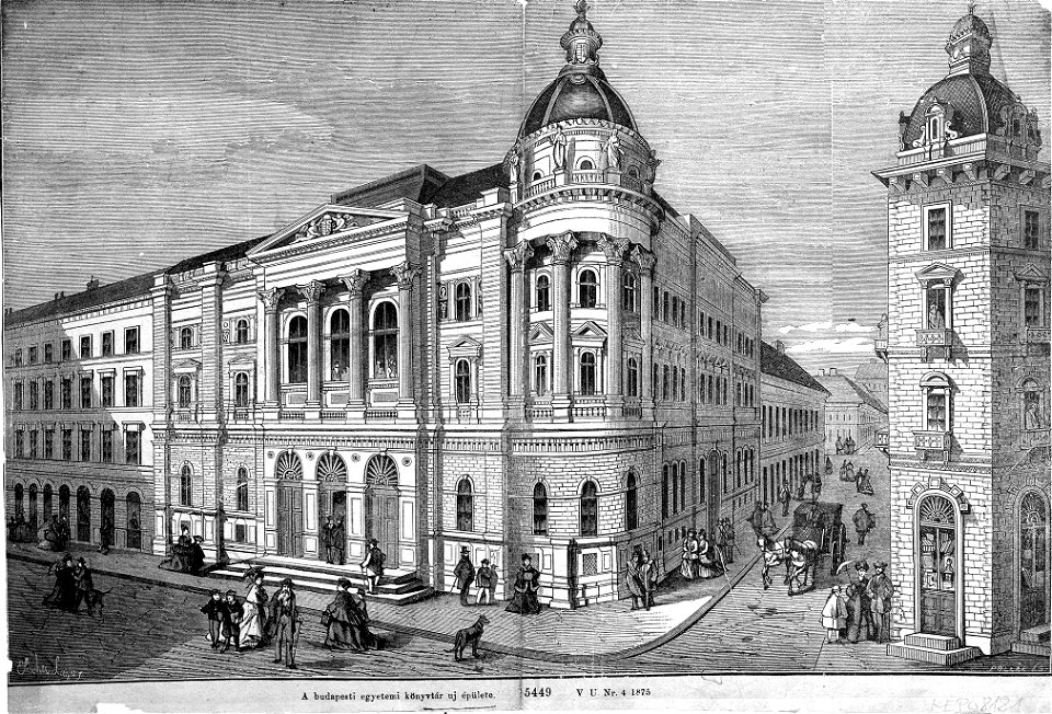 Egyetemi Könyvtár Budapest 1875