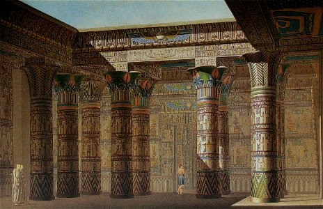Egypt Temple Philae. Free illustration for personal and commercial use.