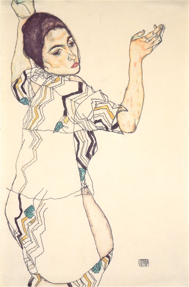 Egon Schiele - Porträt von Friederike Maria Beer - Oktober 1914