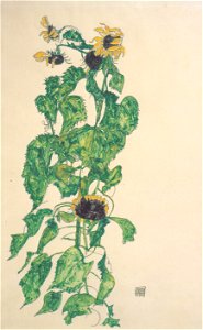 Egon Schiele - Sonnenblumen - 1917