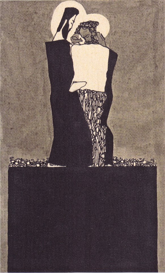Egon Schiele - Zwei Männer mit Nimben - ca1909