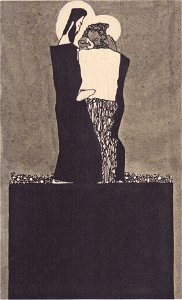 Egon Schiele - Zwei Männer mit Nimben - ca1909