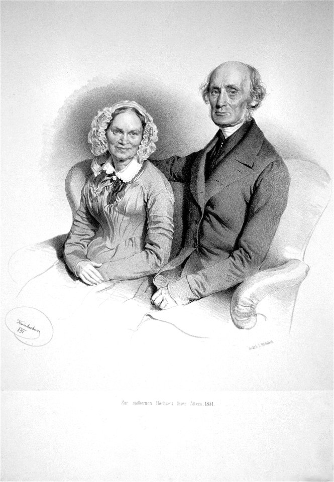 Ehepaar Petzold Litho
