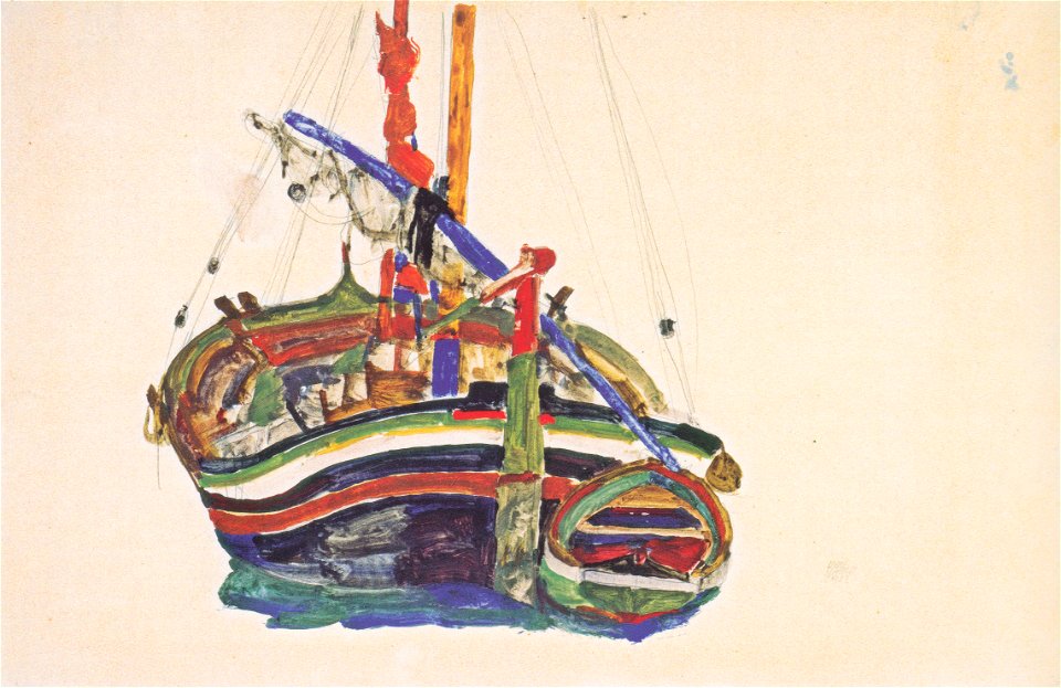 Egon Schiele - Triestiner Fischerboot - 1912