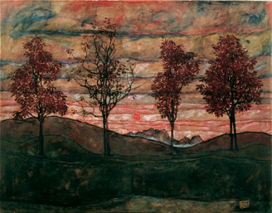 Egon Schiele - Vier Bäume - 3917 - Österreichische Galerie Belvedere