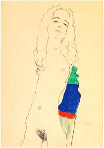 Egon Schiele Stehender weiblicher Akt