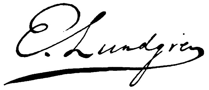 Egron Lundgren - signatur