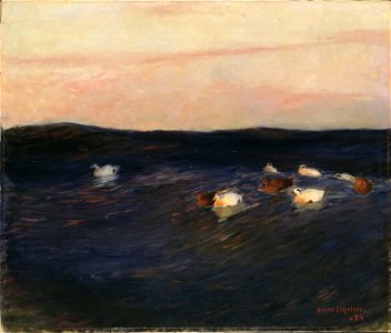 Eider Ducks (Bruno Liljefors) - Nationalmuseum - 18506