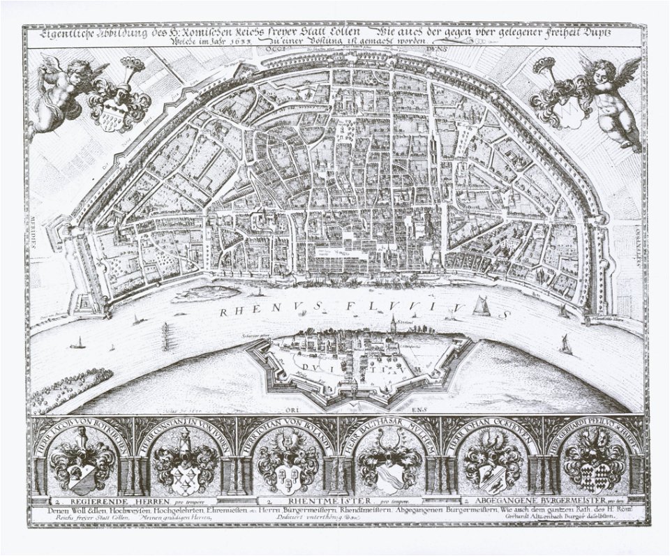 Eigentliche Abbildung des H. Römischen Reichs freyer Statt Cöllen (Plan 1633)