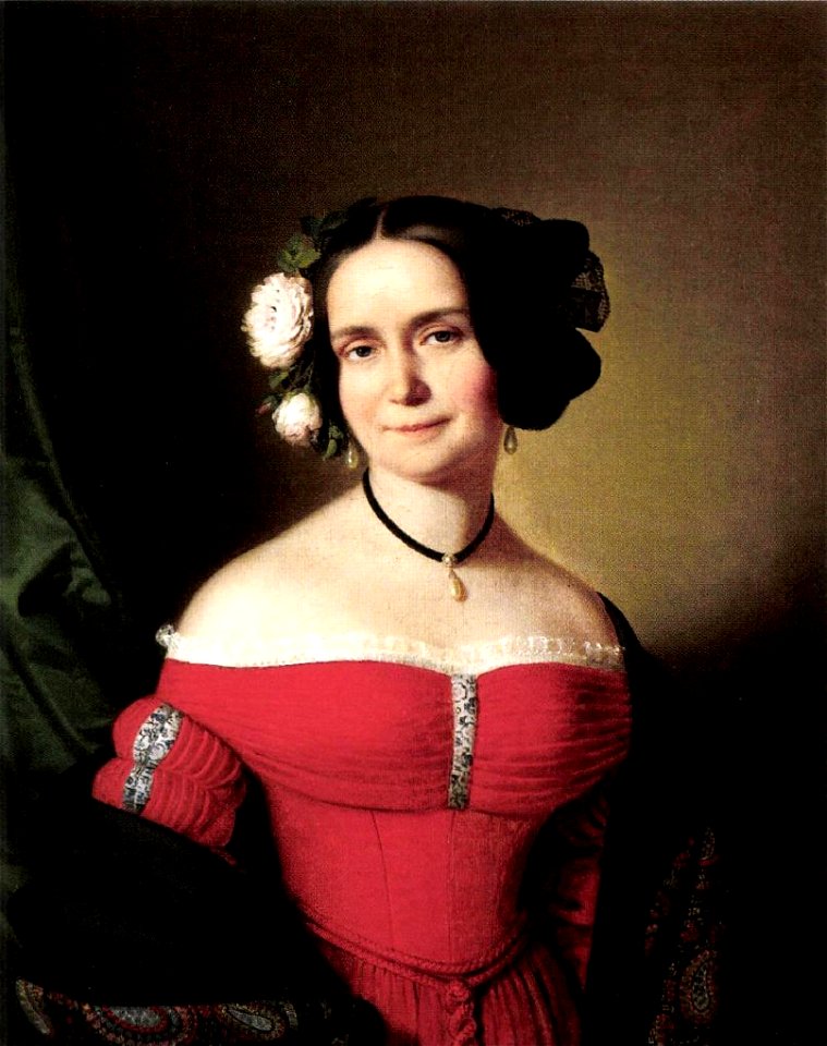 Einsle Woman in red Dress 1838
