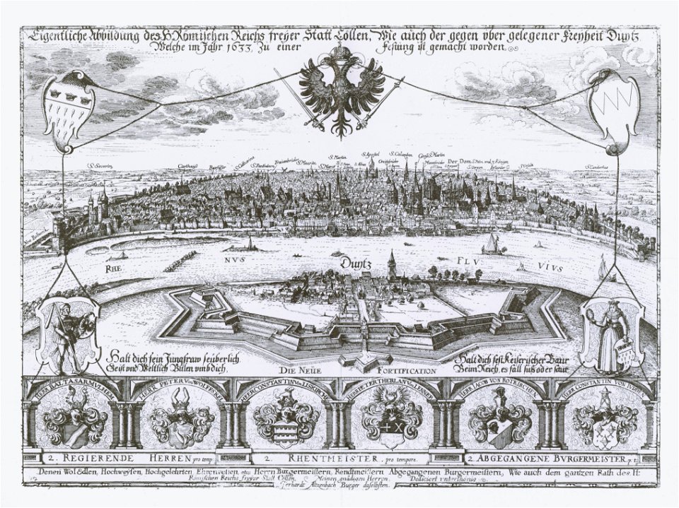 Eigentliche Abbildung des H. Römischen Reichs freyer Statt Cöllen (1633)