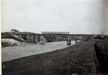 Eisenbahnbrücke über den Bug bei Swierlniecz