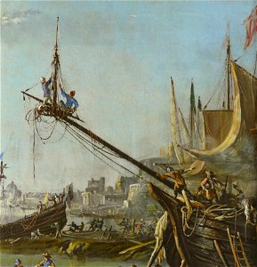 Eismann, Johann Anton - Ein Meerhafen (Detail 2)