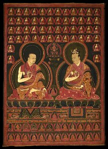 Eighth Karmapa, Mikyo Dorje (1507-1554) and his teacher the First Sangye Nyenpa - Google Art Project