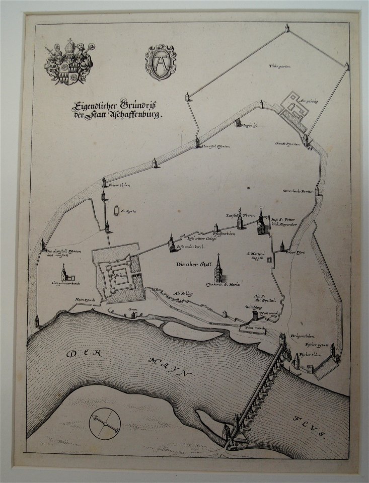 Eigendlicher Grundriß der Stadt Aschaffenburg