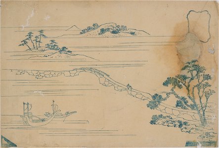 Eight Views of Ryukyu by Hokusai - proof of Clear Autumn at Choko (Urasoe Art Museum)