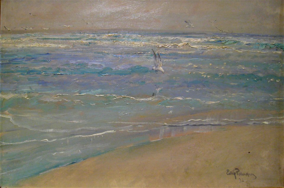 Eilif Peterssen - Måke på stranden - IMG 9351 (cropped)