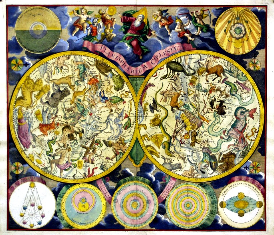 Eimmart Planisphaerium Coeleste c1730