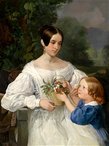 Ein Blumengruß c1850
