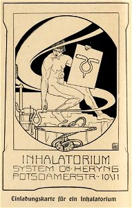 Einladungskarte für ein Inhalatorium