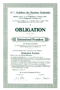 Einsiedeln Bezirk 1916