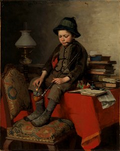 Jahn Ekenæs - Gutt med langpipe - NG.M.04278 - National Museum of Art, Architecture and Design