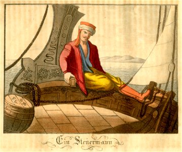 Ein Steuermann - Griechenland Oder Sitten Bräuche Trachten Und Denkmäler Der Griechen Nach Den Neuesten Und Beste Quellen Bearbeitet - 1825