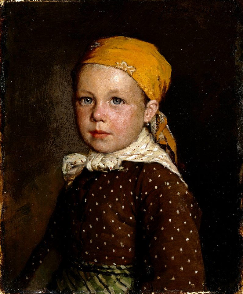 Jahn Ekenæs - Portrait of a little Girl - NG.M.01999 - National Museum of Art, Architecture and Design