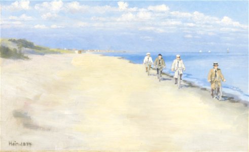 Einar Hein - Beach cyclists - Google Art Project