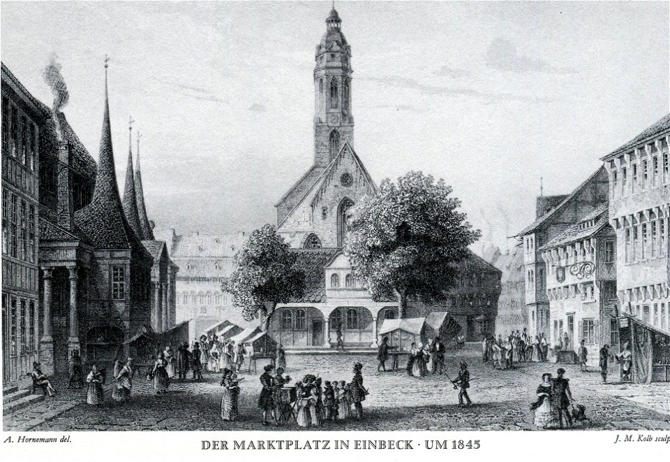 Einbeck Marktplatz 1845