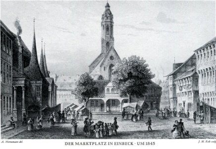 Einbeck Marktplatz 1845
