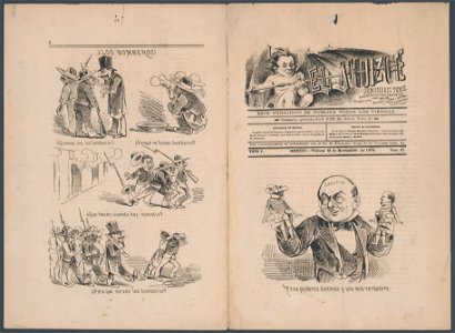 El Ahuizote, semanario feroz, aunque de buenos instintos, Viernes 13 de Noviembre de 1874 LCCN2006680122. Free illustration for personal and commercial use.
