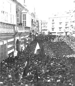 El Arsenal de Cartagena. Imponente manifestación obrera