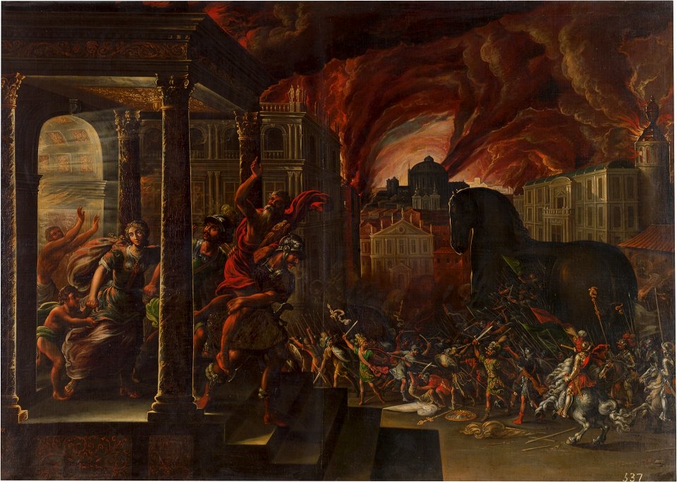 El caballo de Troya, de Juan de la Corte (Museo del Prado)